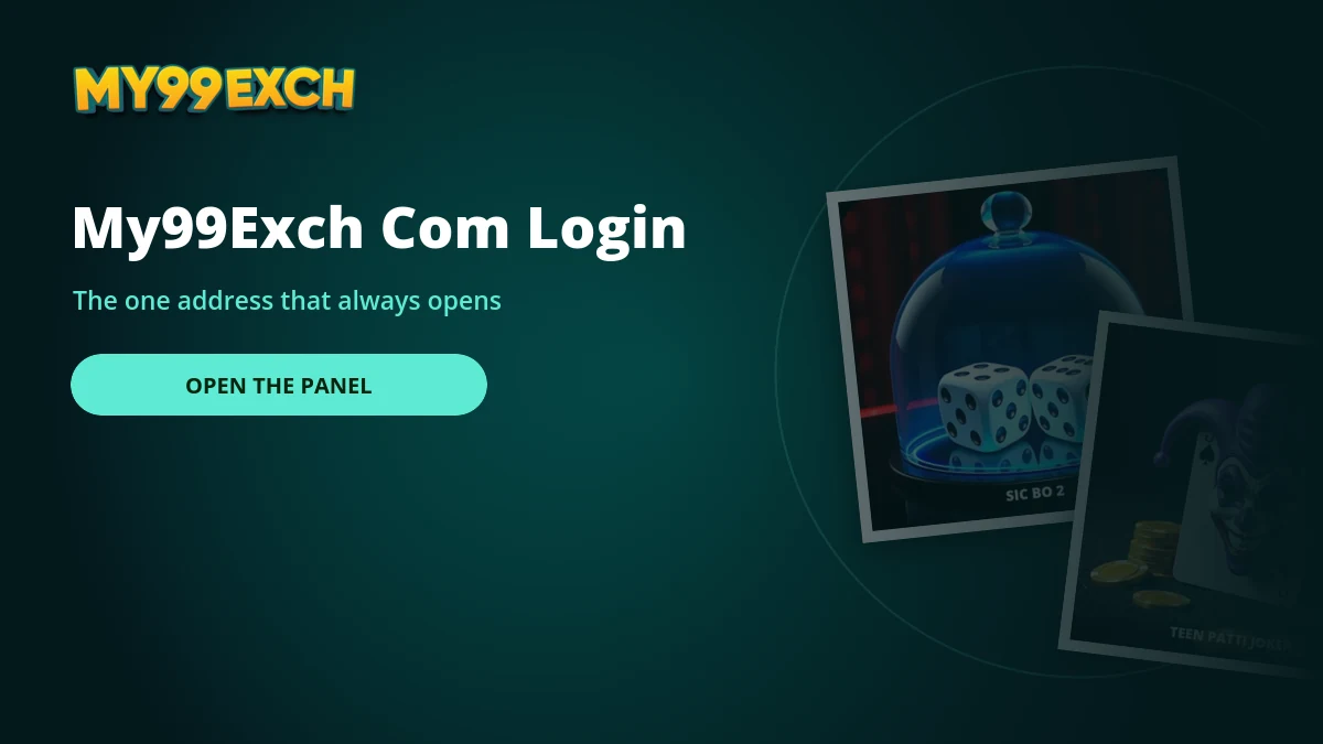 My99Exch com login banner with baccarat and roulette game tiles